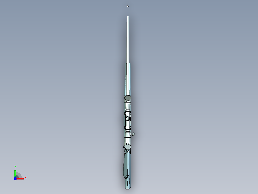 手枪左轮冲锋枪老式狙击步枪设计3D图纸carl-gustaf-3000-1 5 STP前视图