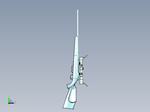 手枪左轮冲锋枪老式狙击步枪设计3D图纸carl-gustaf-3000-1 5 STP左视缩略图