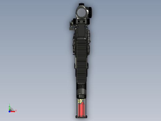 手枪左轮冲锋枪老式狙击步枪设计3D图纸WZ2022 pcc 45 STP前视缩略图