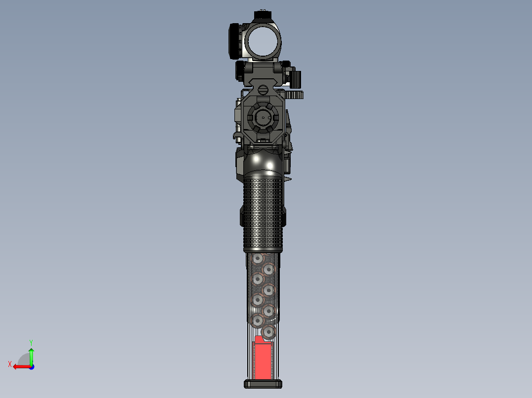 手枪左轮冲锋枪老式狙击步枪设计3D图纸WZ2022 pcc 45 STP后视图