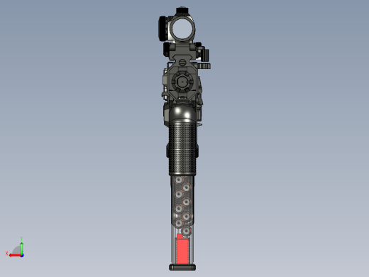 手枪左轮冲锋枪老式狙击步枪设计3D图纸WZ2022 pcc 45 STP后视缩略图