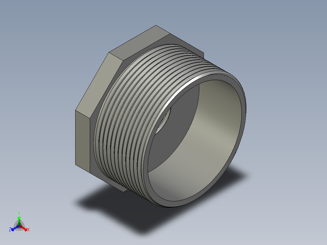 螺纹管转接头-内外丝异径 DN50-DN15