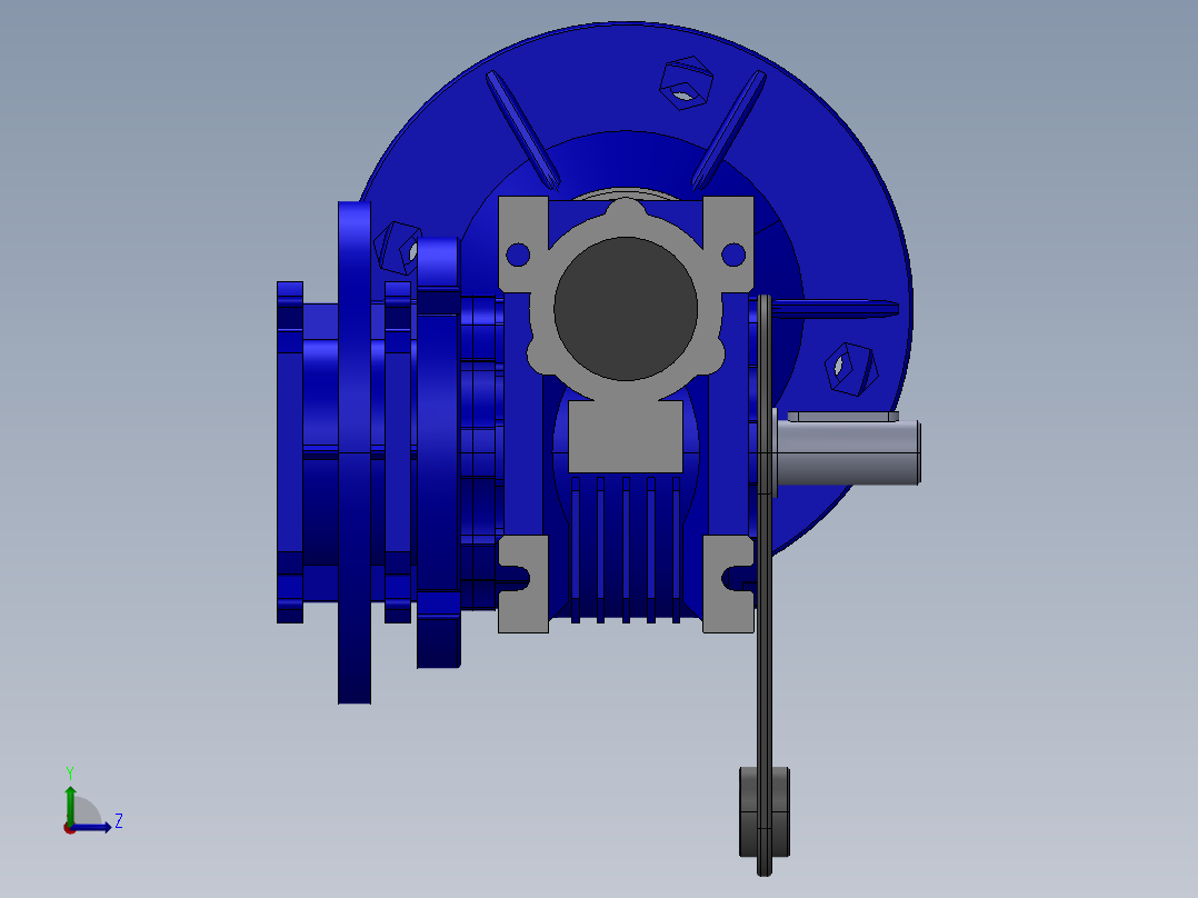 Komet MK40N减速器左视图