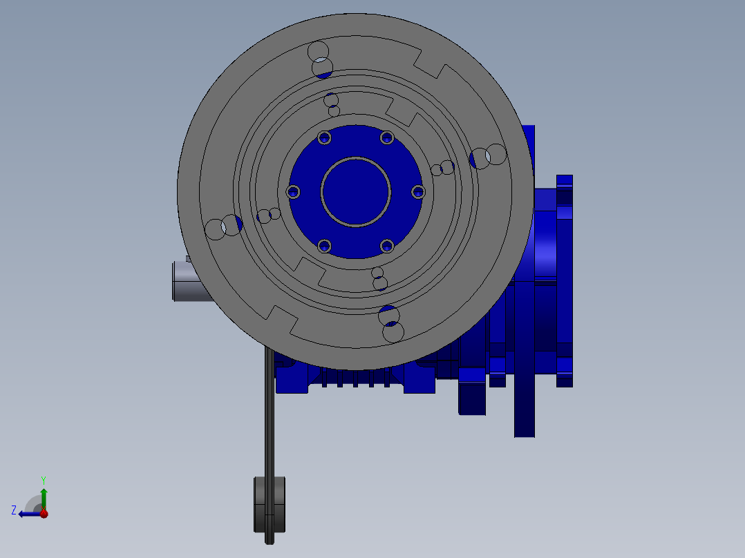 Komet MK40N减速器右视图
