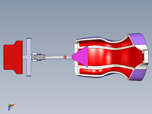 简易游戏赛车座椅3D模型图纸俯视缩略图