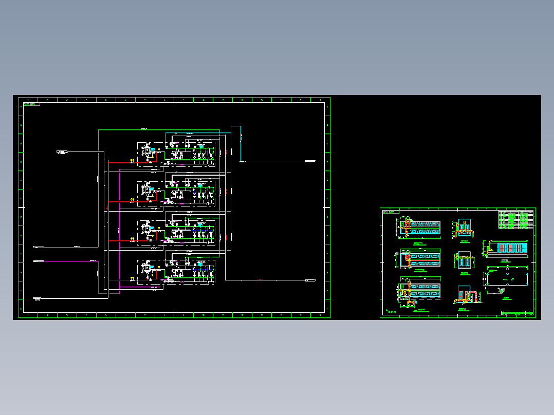 超滤装置管口方位及PID图