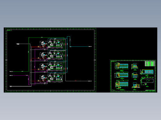 超滤装置管口方位及PID图