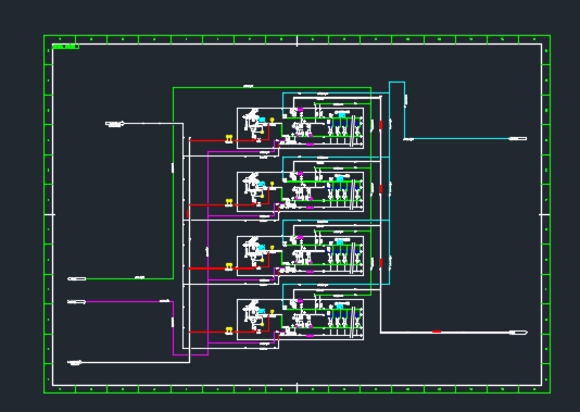 超滤装置管口方位及PID图