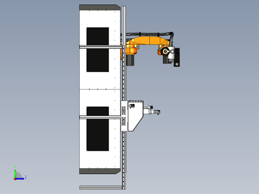 等离子切割与机器人下料自动化工作站设计左视缩略图