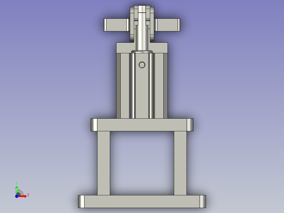 压合气缸组合图6788前视图
