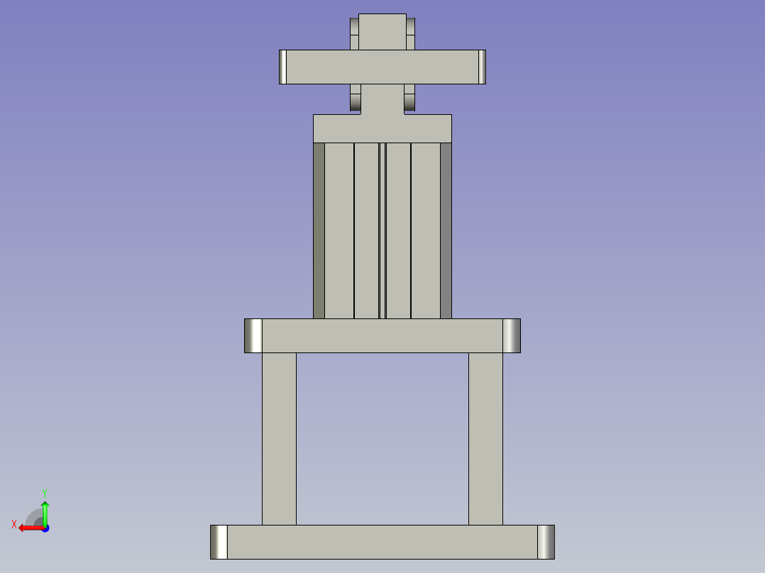 压合气缸组合图6788后视图