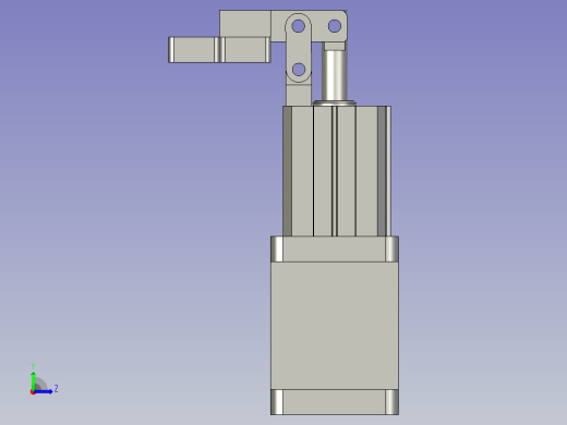 压合气缸组合图6788左视缩略图