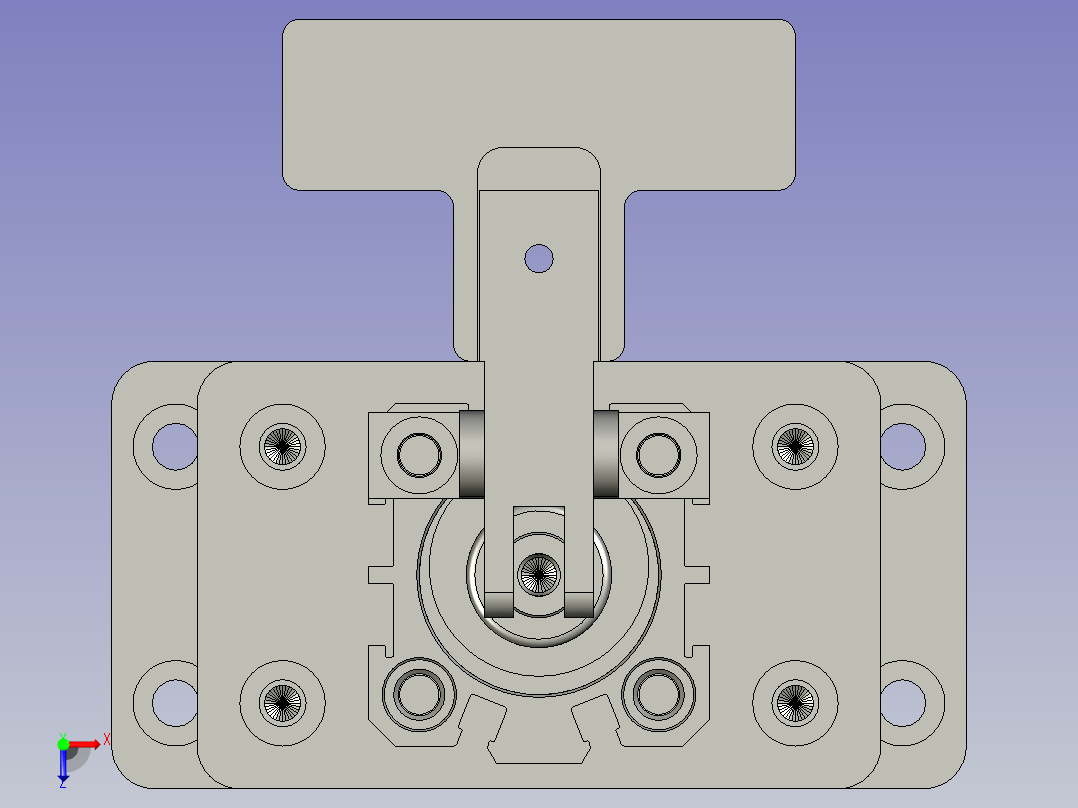 压合气缸组合图6788俯视图