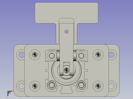 压合气缸组合图6788俯视缩略图
