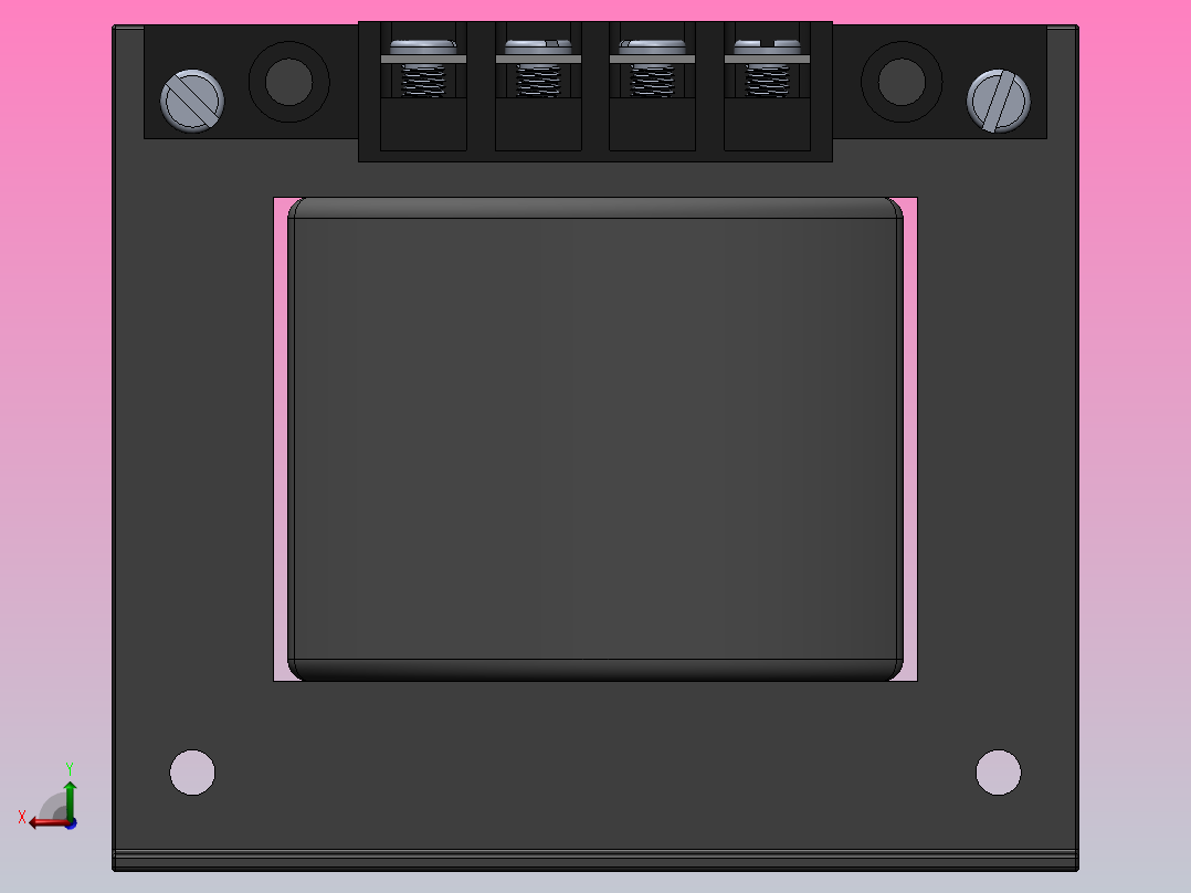 控制变压器后视图