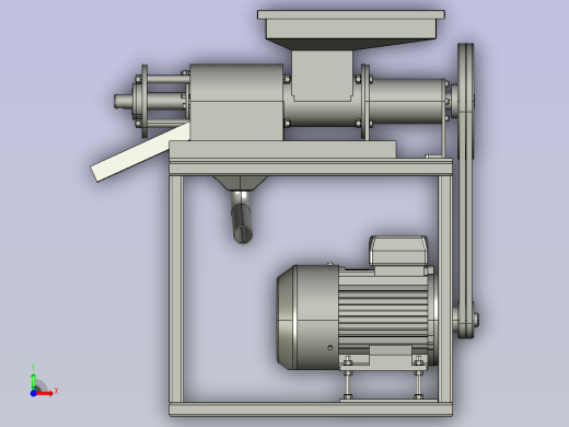 果蔬尾菜螺旋榨汁机前视缩略图