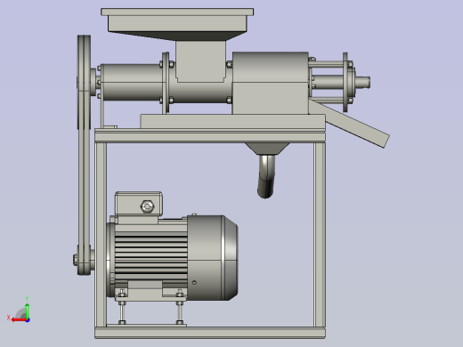 果蔬尾菜螺旋榨汁机后视缩略图