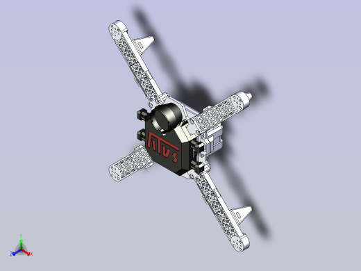 tiger-i四轴无人机3D图模型