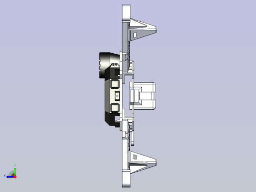 tiger-i四轴无人机3D图模型右视缩略图