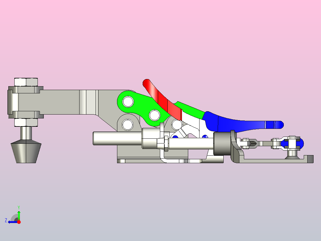 铰接夹快速夹右视图
