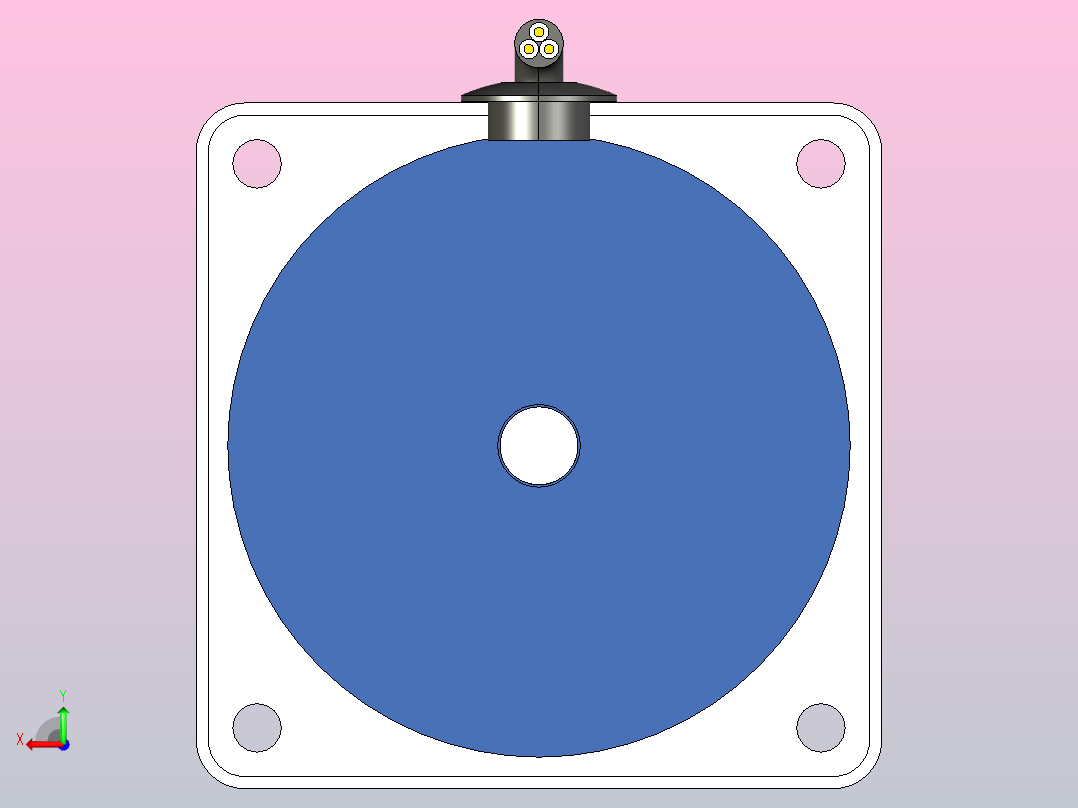 YT调速电机15YT01-18后视图