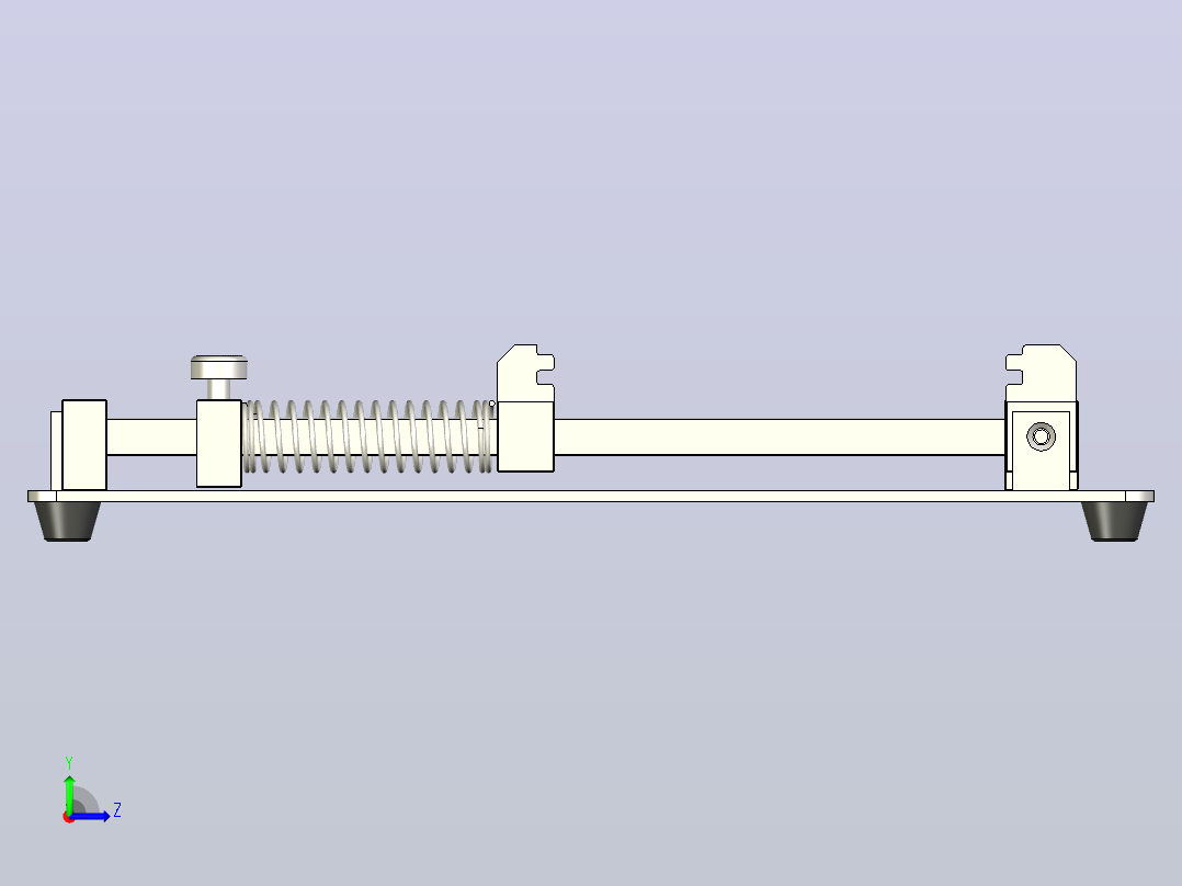 PCB夹具左视图