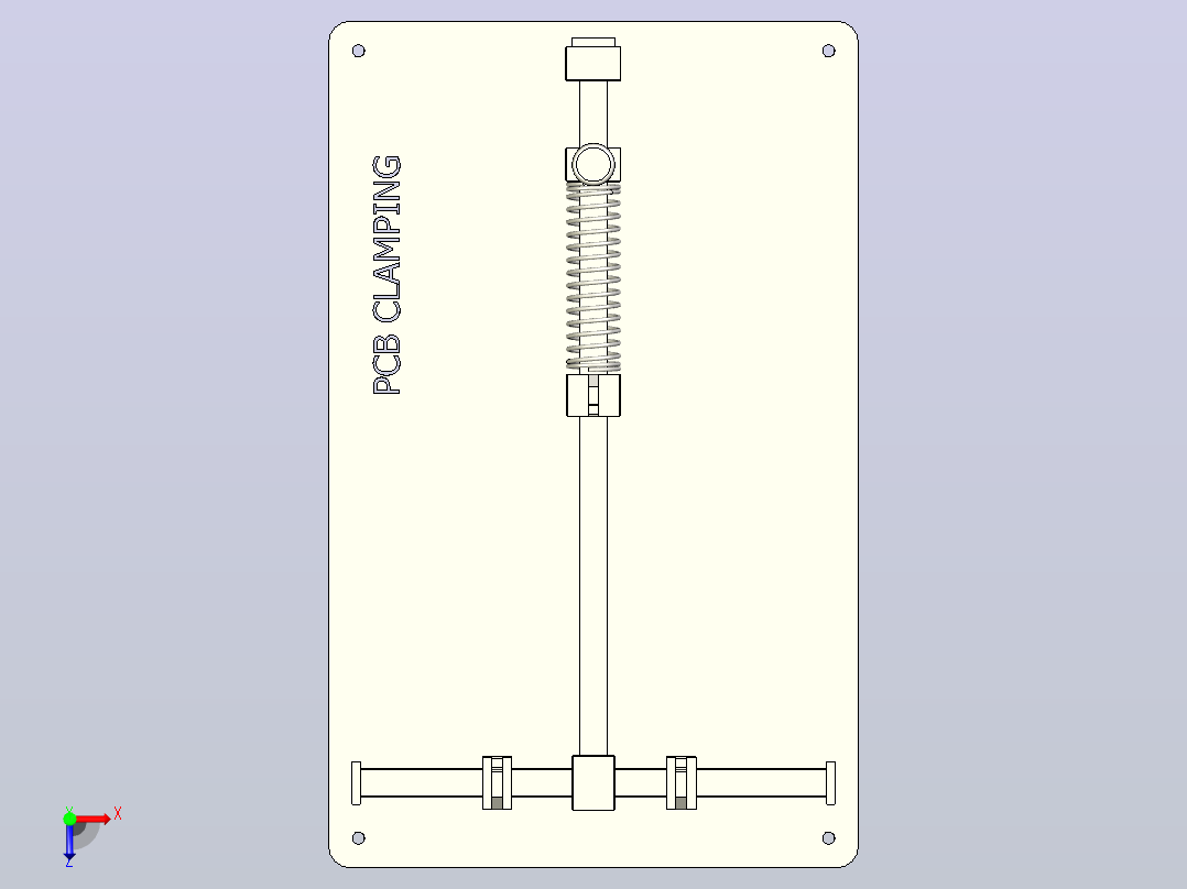 PCB夹具俯视图
