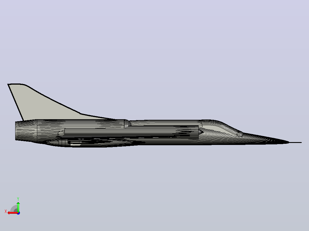 Dassault Mirage 5飞机后视图