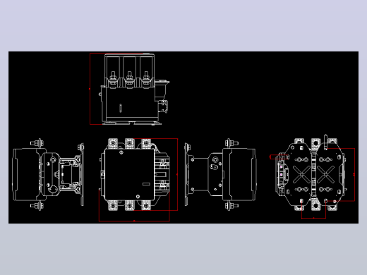NC7-475交流接触器外形安装尺寸图202204