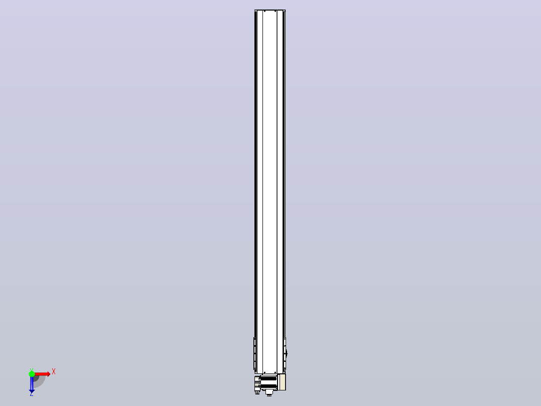 皮带直线轴半封闭可选导轨TPA-HNB-220D-176-L2200-RU-C-P1K-N3俯视图