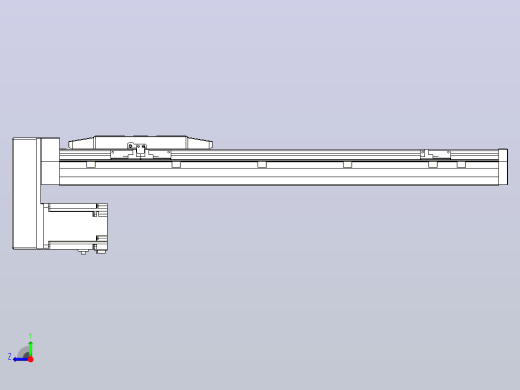滚珠丝杠直线轴内置导轨TPA-GCR-170-2510C-L500-MP-M75-N3右视缩略图