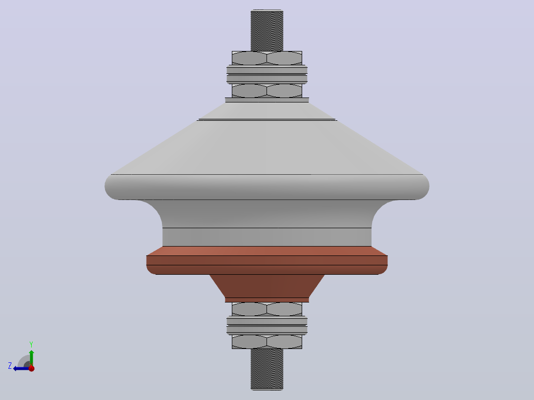 FYS-0.5kv-500V低压陶瓷氧化锌避雷器[Y1.5W-0.5╱2.6]右视图