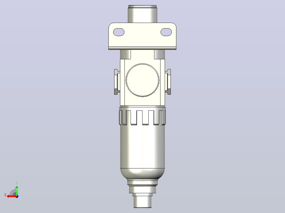 GAFR100调压过滤器后视图