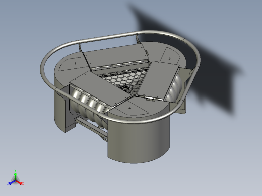 多刷撇油器正等轴测缩略图