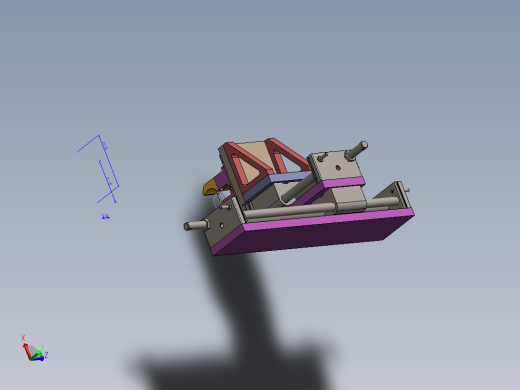 滑台气缸单头夹取产品结构sw14可编辑