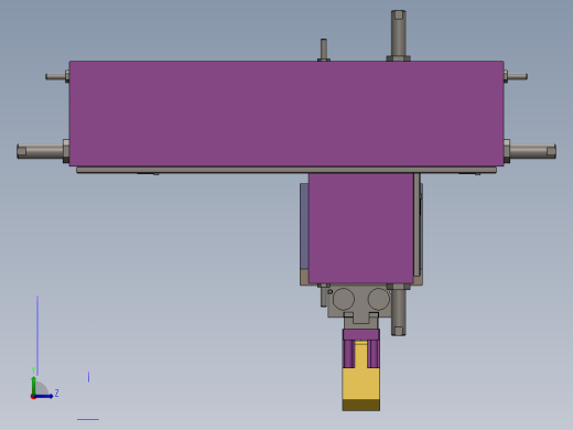 滑台气缸单头夹取产品结构sw14可编辑左视缩略图