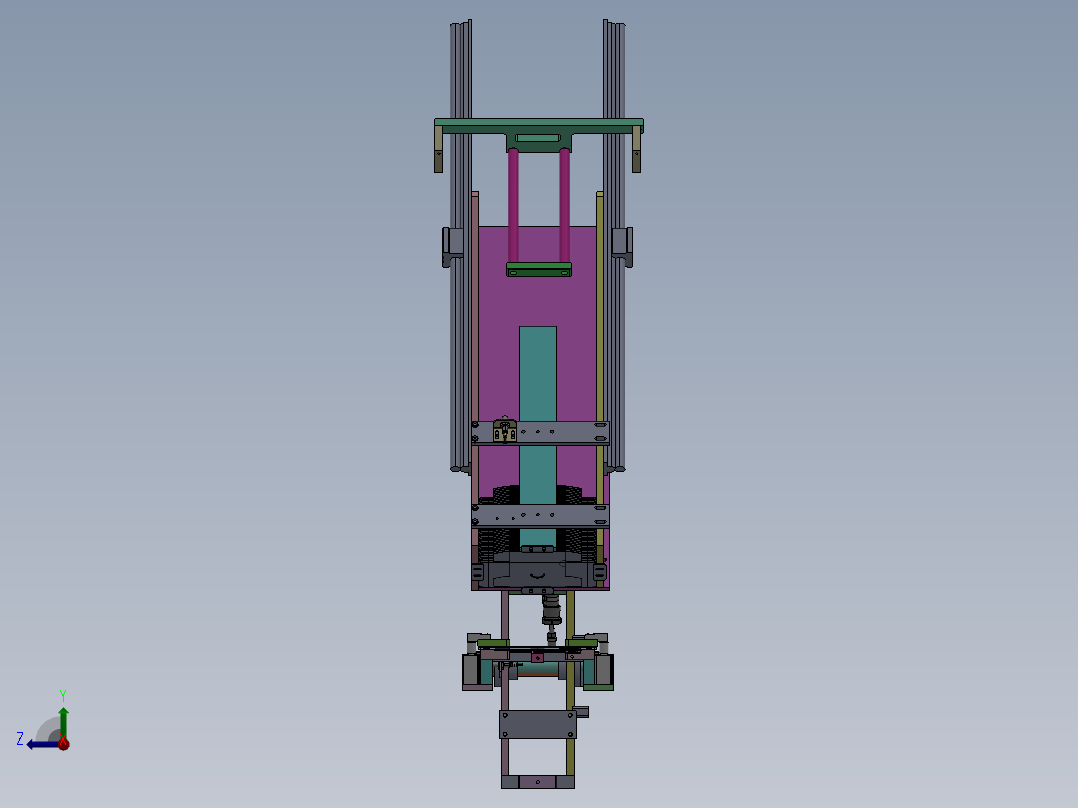 纸盒进料和取盒机构sw18可编辑右视图