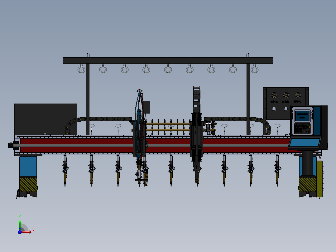 数控等离子切割机sw16前视图