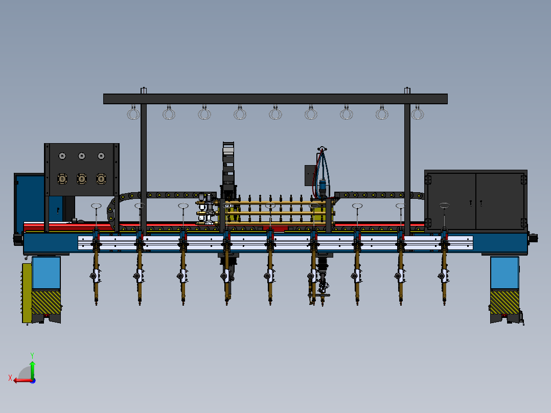 数控等离子切割机sw16后视图