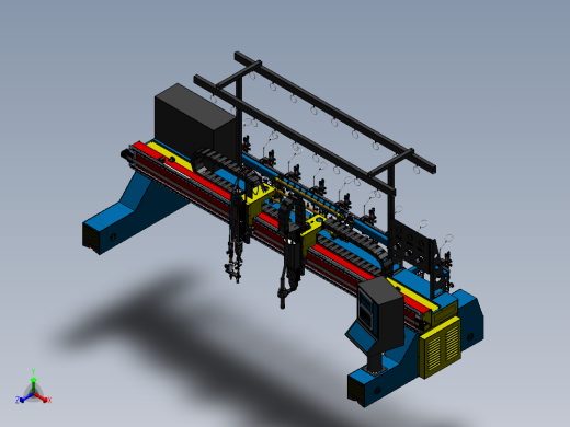 数控等离子切割机sw16正等轴测缩略图