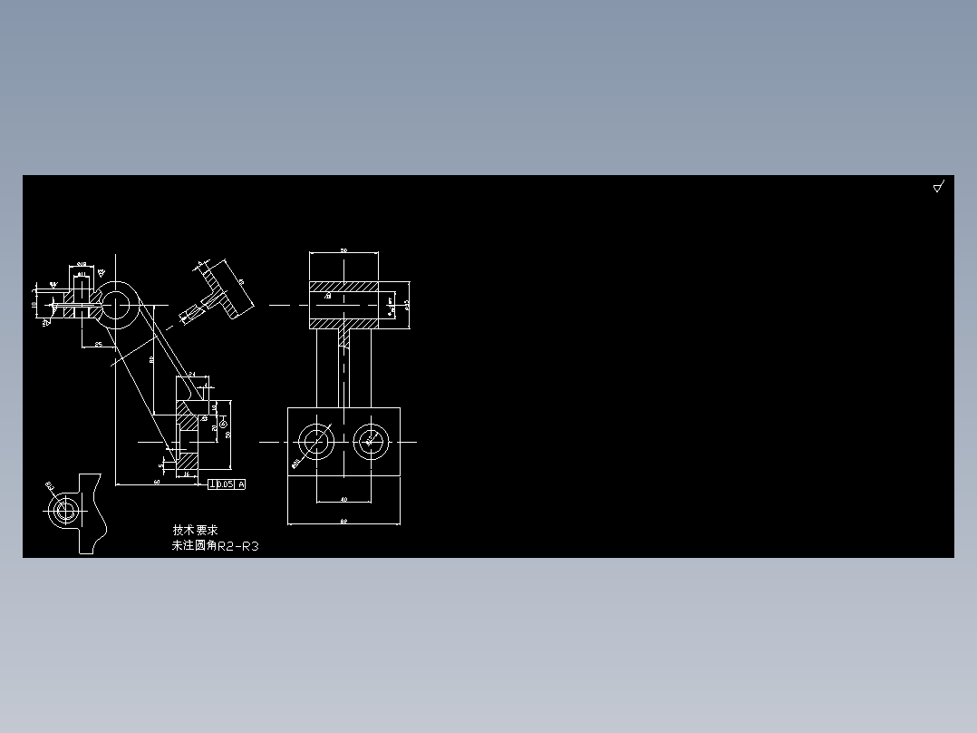 支架零件图设计(论文+DWG图纸)