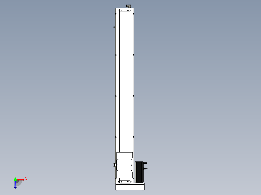 Toyo东佑达直线模组-ECH14-1000-BL-400W+煞車俯视图