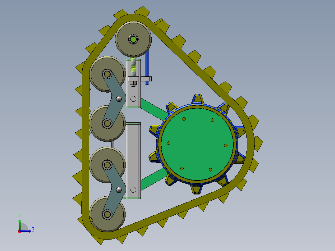 全地形步行车辆的设计与研究（全部结清）左视图
