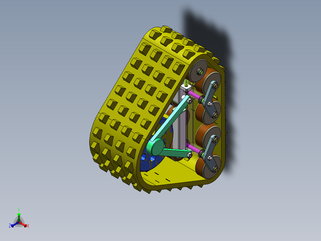 全地形步行车辆的设计与研究（全部结清）正等轴测图