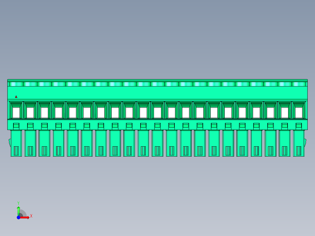 DEGSON 15EDG 系列 3.5mm 插拔式接线端子 FullPack-15EDGKA-3.5-21P-14-00AH前视图