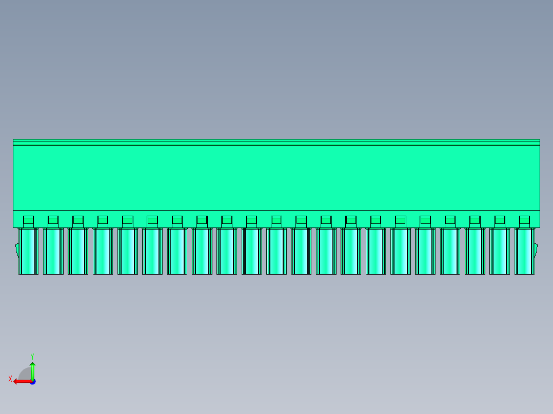 DEGSON 15EDG 系列 3.5mm 插拔式接线端子 FullPack-15EDGKA-3.5-21P-14-00AH后视图
