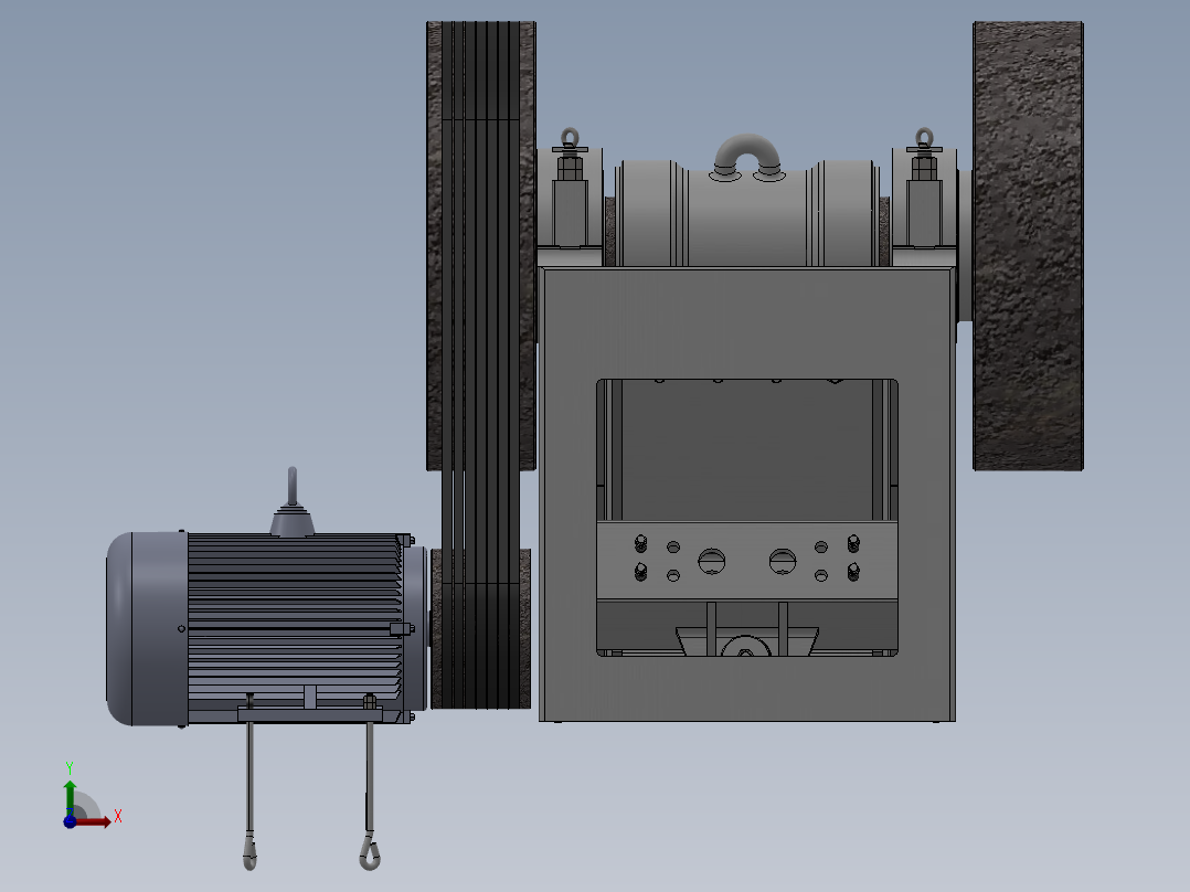 PE600 900颚式破碎机SW三维图46237==50前视图
