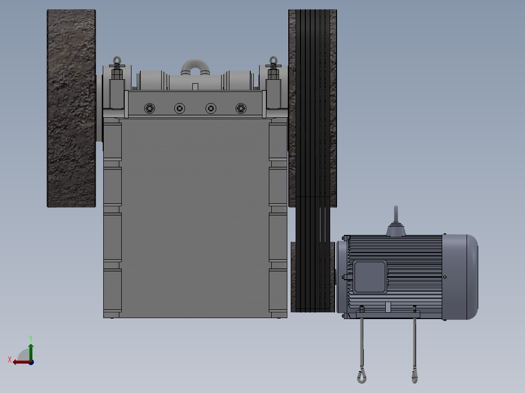 PE600 900颚式破碎机SW三维图46237==50后视图