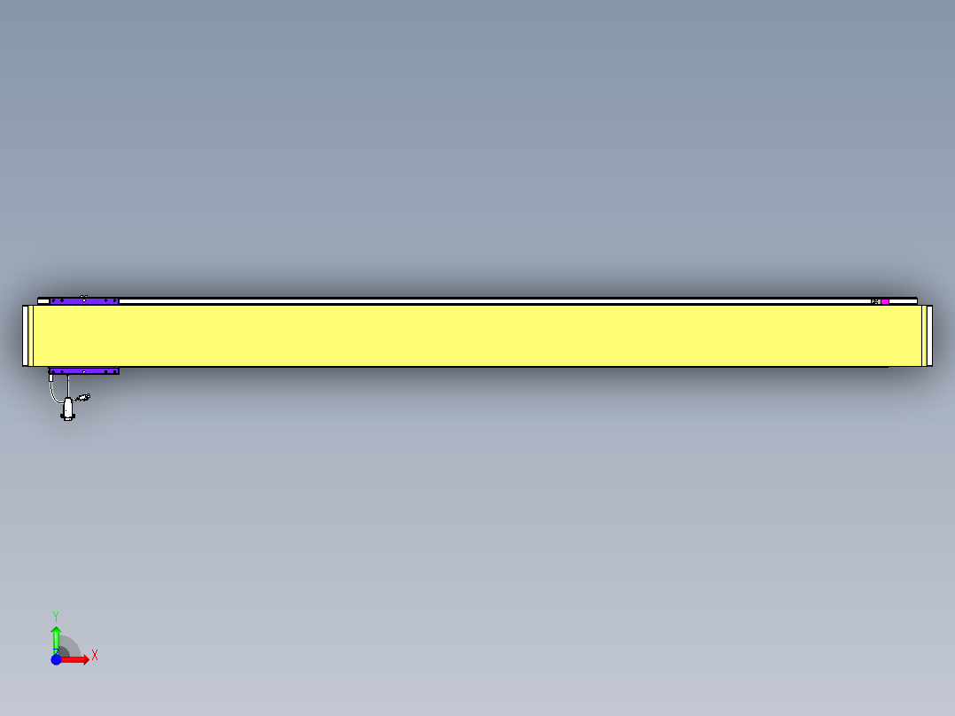 威洛博VL系列直线电机模组-VL14S2-S1800前视图