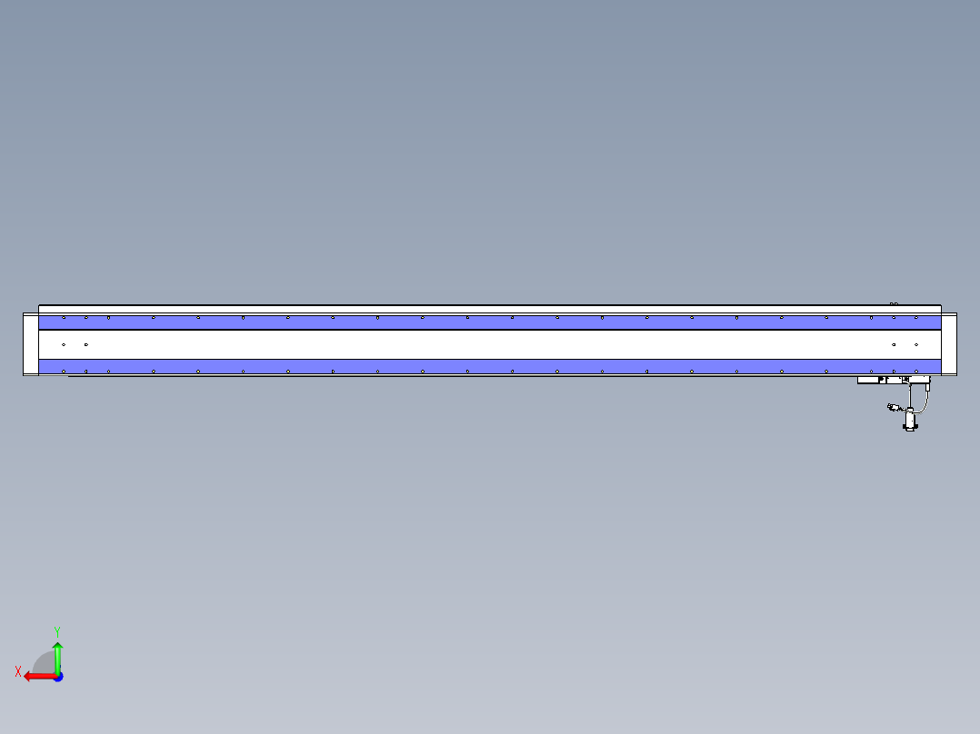 威洛博VL系列直线电机模组-VL14S2-S1800后视图